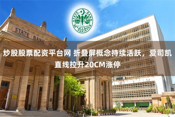 炒股股票配资平台网 折叠屏概念持续活跃，爱司凯直线拉升20CM涨停