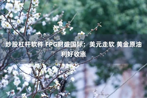 炒股杠杆软件 FPG财盛国际：美元走软 黄金原油利好收涨